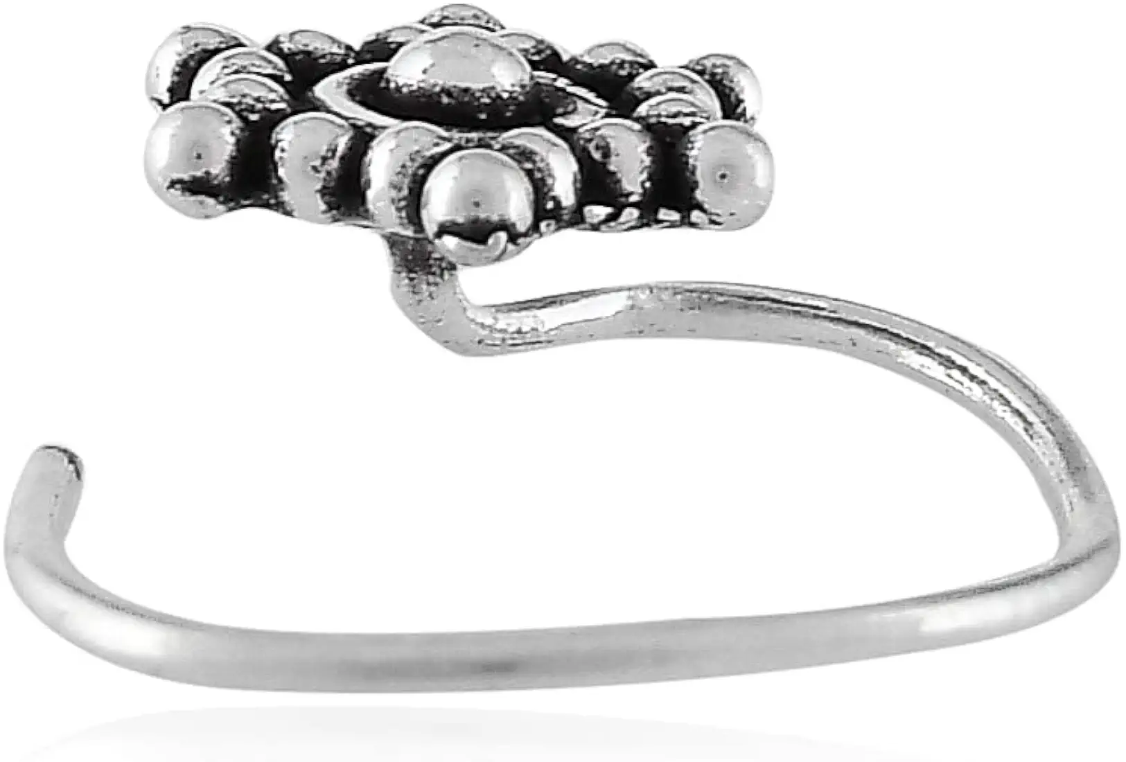 sterling Silver Antique oxidised Nose Pin