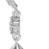 Sterling Silver Leafy Green Necklace Jewellery Set With Earrings - Image 3