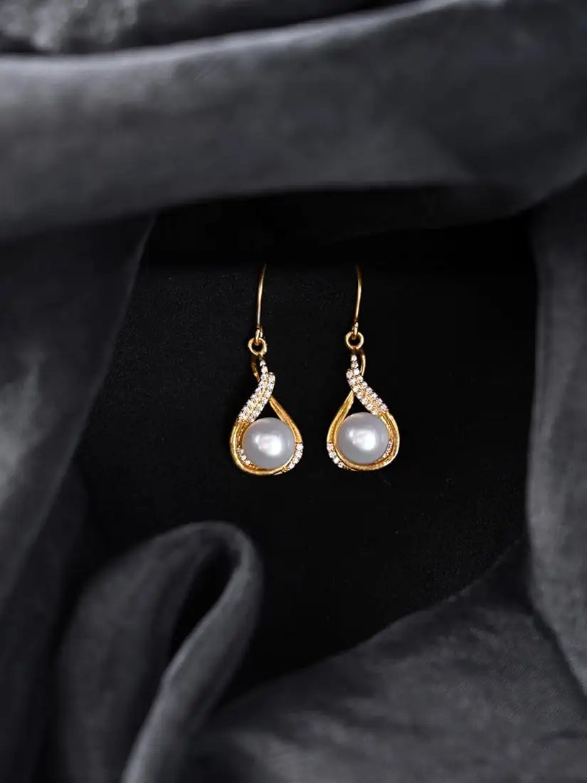 Sterling Silver Esin Real Pearl Pendant Earrings Chain Necklace Jewellery Set - Image 2