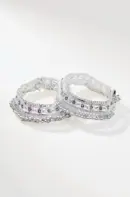 Silver Gola Payal For Women With Jhaalar