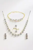 Jewellery Set for Women American Diamond Combo of Choker Necklace Set
