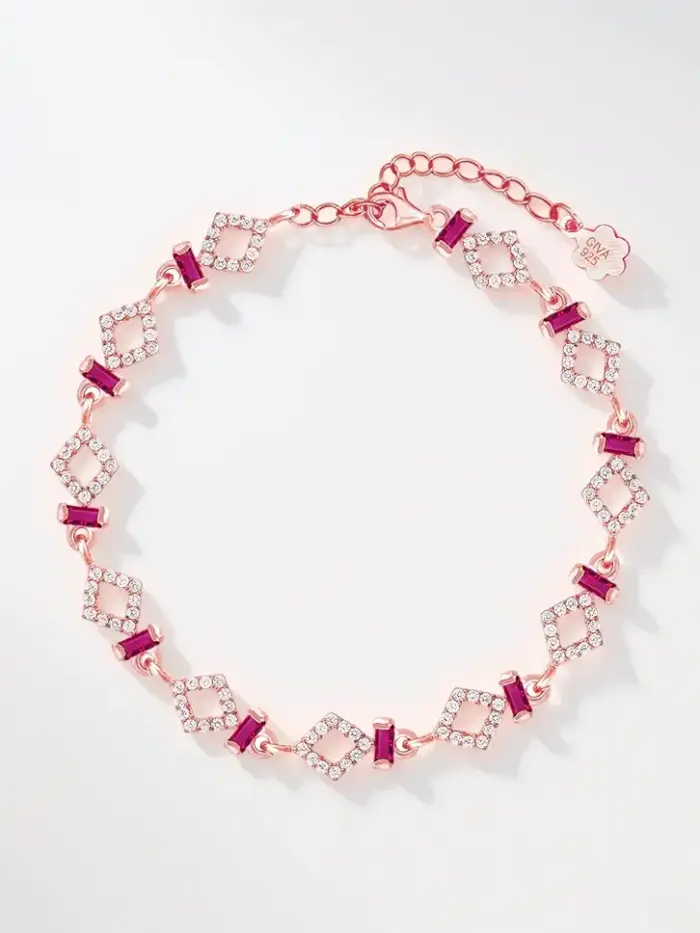 Silver Rose Gold Enchanting Empress Bracelet,Adjustable