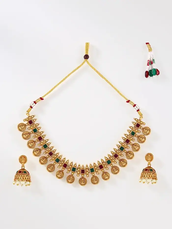 Fashion Frill Necklace Set For Women | Pearls jewellery set